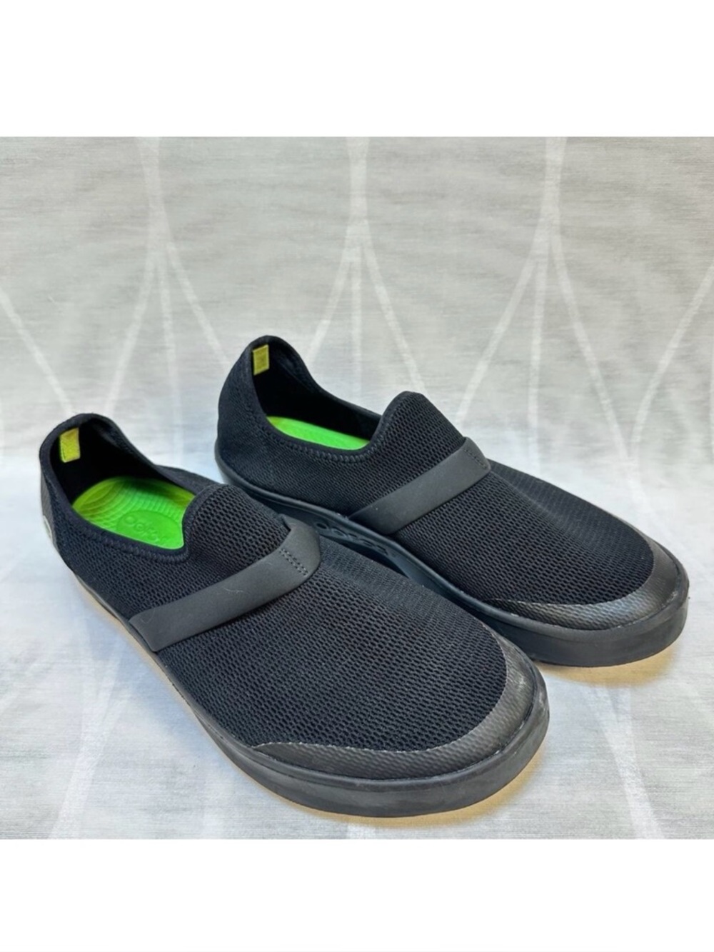 Oofos OOmg eeZee Recovery‎ Low Black Slip On Shoes Sneaker Women's Size 9 EU 40
